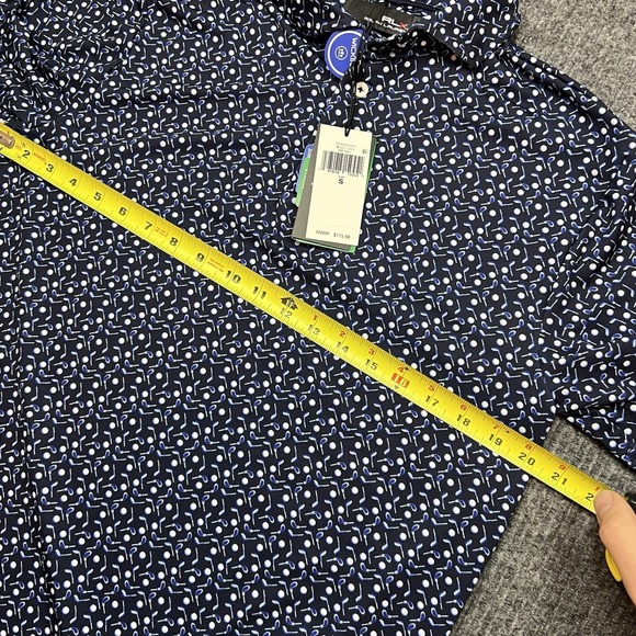 RLX Ralph Lauren Airflow Performance Golf Ball Club Print Polo Shirt Men's Small - Picture 7 of 11